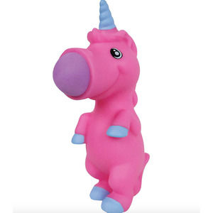 Pink Unicorn Squeeze Popper Squeezable Foam Ball Shooter by Hog Wild
